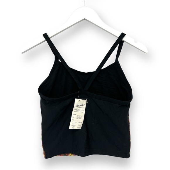 RARE Vintage Hot Skins Bodywear Cropped Tank with Shelf Bra NEW - Picture 2 of 2